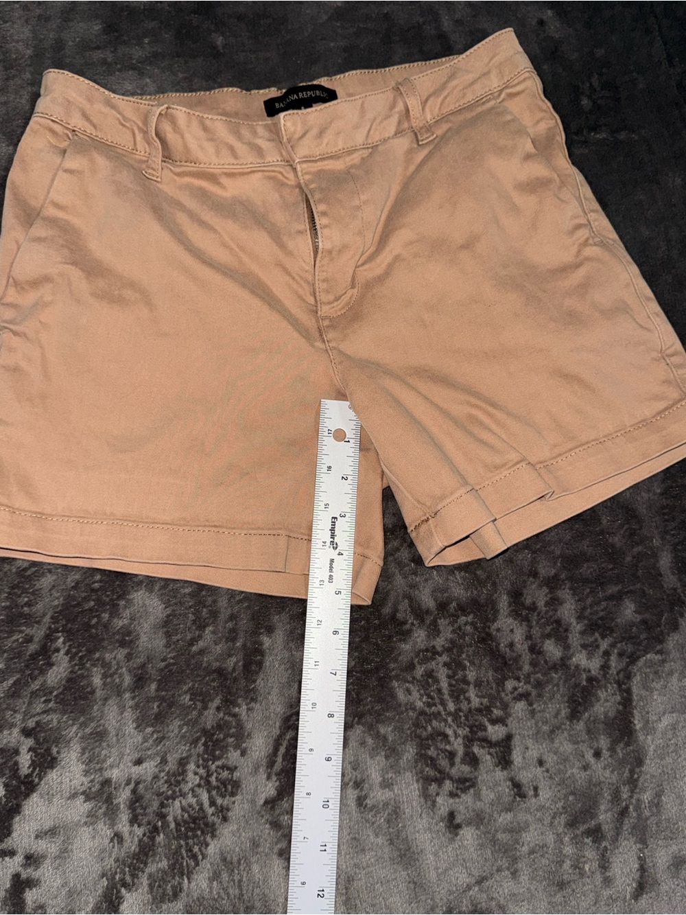 Banana Republic Women’s Khaki Tan Bermuda Chino Shorts Size 6 - Picture 4 of 8